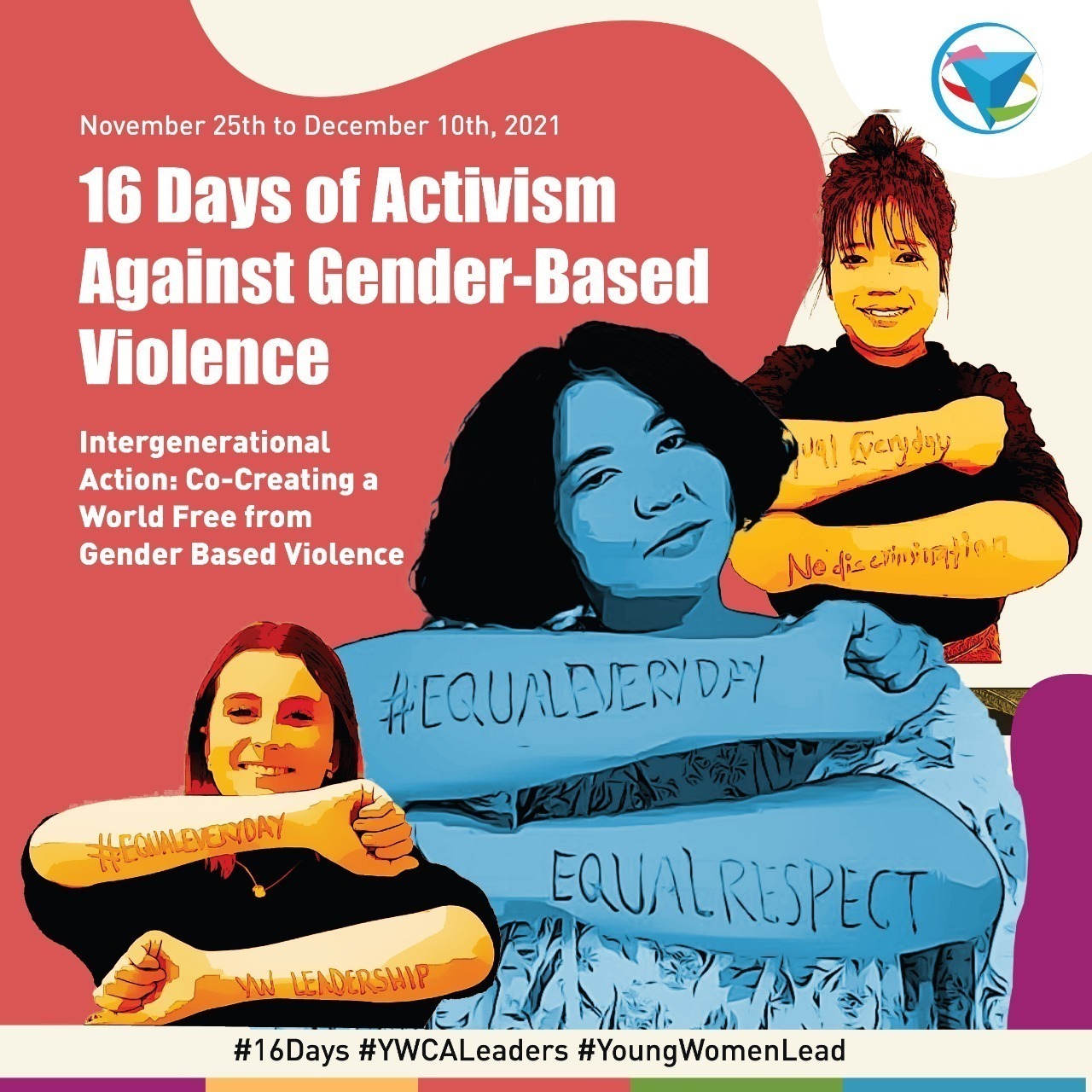 Join Us For 16 Days Of Activism Against Gender Based Violence World Ywcaworld Ywca 